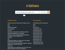 Tablet Screenshot of e-bulmaca.com